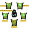 Vêtements de moto LED Gilet de cyclisme sans fil Sac de sécurité Clignotant Vélo Réfléchissant Avertissement avec télécommande