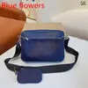 2022 New Handbags Men Leather TRIO Messenger Bags Luxury Shoulder Bag Make Designer Handbag Tote Man's 5AAAAA241W