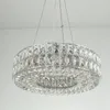 Chandeliers Modern Crystal Chandelier Lighting For Dining Room Living Hanging Lamp Stainless Steel Light Fixtures