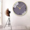 Настенные часы 2022 Pure Color Clock Morandi Современные минималистские минималистские художественные декоративные световые роскошные маленькие свежие