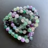 6 mm 8 mm Piedra natural Rainbow Beads Beads Pulsera Girlas Joyas Principales Energ￭a Buda Buda Buda