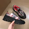 Print check casual schoenen luxe designer sneakers dames mannen schoen sport lopen trainers platform sneaker lederen patchwork low-top trainer vintage zwart