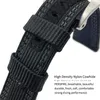 26mm Hight Quality Nylon Fabric New Style Watch Band For Pam985 Stainless Steel Pin Clasp Needle Buckle Waterproof Strap For Men F232T