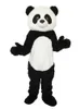 2022 Nya maskotdräkter Panda Mascot Medium Lång päls kostym Walking Halloween Suit Party Rollspel