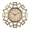 Wall Clocks 10 Inch Retro Clock Nordic Round Living Room Fashion Silent Quartz Home Decoration