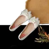 Scarpe eleganti da donna con sandali firmati di marca di lusso Tacchi classici con fondo bianco Taglie forti