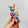 COOL Silicone Colorful Animal Style Pipes Herb Tobacco Oil Rigs Glass Porous Hole Filter Bowl Portable Handpipes Smoking Cigarette Holder Tube Wholesale