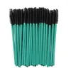 Makeup Brushes Disposable Crystal Eyebrow Brush Green Rod Handle Mascara Wand Applicator Eye Lashes Eyelash Extension Tool