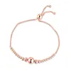 Ссылка браслетов 925 Стерлинговое серебряное золото розового золота браслет слайдера для женщин для женщин, сделавших вечеринки, подарки на вечерин