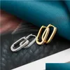 Hoop Huggie Fashion Gold Earrings For Women Luxury Fine Small Sier Color Hie Earring Minimalism Jewelry 20220226 T2 Drop Delivery Dhyqa