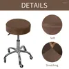 Chair Covers Round Cover Spandex Bar Stool Elastic Seat Protector Washable Cushion Slipcover For Home Office Decor