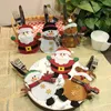 Conjunto de facas e garfos para decorações de Natal, suprimentos para Papai Noel, mesa de jantar, talheres