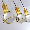 Lampes suspendues Personnalité nordique Creative Crystal Lustre rond Simple Verre Type de luxe Restaurant Bar Chambre Chevet Petit