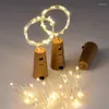 Decorações de Natal 2m 20 LED ANO Ano Vinho Luzes de garrafa Bateria de cortiça alimentada para a árvore em casa 2022