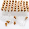 Mini Glass Bottles Jars with Wood Cork Stoppers for Wedding Favors Halloween Decorations