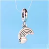 Charms 925 Sterling Sier Rainbow Pendant Pendant