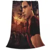 Coperte The Saga Movie Coperta in pile Jacob Black per biancheria da letto trapunta leggera per camera da letto