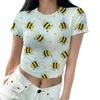 T-shirts Femmes Chemise d'été Femmes Vêtements de mode Kawaii 3D Bee Imprimer Graphique T-shirt Femme Manches courtes Femme Casual AnimalClothes