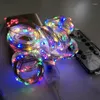 Strings Garland gardinbelysning Jul LED Fairy String Remote Control 3 1/2/3M USB FESTOON LAMP bröllop semester sovrum dekor