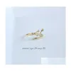 Band Rings 12 Constellations Rhinestone Amet Zodiac Signs Gold Sier Colors Fashion Jewiversary Jewel Drop Delivery Ring DH14J