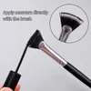 Makeup Brushes Multifunction Fan-shaped Brush Wood Handle Soft Eyelash Mascara Highlighter Eyeliner Brow Facial Tools