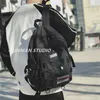 Outdoor Bags Men's Schoolbag Large Capacity High School Students Harajuku Fashion Brand Backpack Women's Casual Canvas