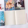 4PCS Student Car Line B5 Notebook Ins Wind Small Fresh Large Notepad Literary Retro Style Thick