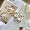 Key Rings 2021 New Arrive Lock With Shape Pendant Metal Keychain For Women Party Gift Bestfriend Jewelry 87C3 Drop Delivery Dhm6G