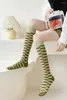 Women Socks Lingge Over-the-knee High Tube Jk Calf Plaid Korean Version College Style