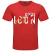 DSQ2 Cotton Cloth European و American Cross-Border Summer Super Shirt T-Shirt Printed Round Round Dound Pullover Top Fash