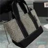 Designer- Kvinnor full diamanter hobo axelväska lyx varumärke strass reflektion underarm tote handväskor lady paljetter glitter kedja mini crossbody