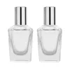 15 ml en verre transparent à huile essentielle bouteilles de rouleau d'aromathérapie Perfumes Baumes à lèvres roule sur des bouteilles avec un capuchon en argent en or potable