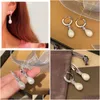 Stud Earrings Designer For Women Pearl Earings Bb Shape Retro Elegant Earring Long Accessories Light Luxury Drop Delivery Jewelry Dhdzg