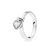 Wedding Rings 925 Sterling Sier Heart Pendant Original Box For Pandora Heartshaped Padlock Ring Women Luxury Designer Set Drop Deliv Dhp6K