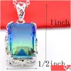 Pendentif Colliers Mixte Pastèque Tourmaline Pendentifs Sier 925 Collier Femmes Élégant Élégant Bijoux Drop Livraison Dh1Wa