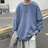 メンズTシャツ秋の長袖シャツ冬のバギーカジュアルコットンベーシックソリッドカラーTシャツ居心地の良いストリートウェアマンティートップ5xl