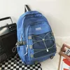 Outdoor Bags Men's Schoolbag Large Capacity High School Students Harajuku Fashion Brand Backpack Women's Casual Canvas