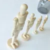 Decompressie speelgoed 14cm houten man model actie figuur mannequin speelgoed schattig lichaam beweegbare ledematen pop flexibele schetsmodellen kinderen volwassen kunst