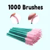 Makeup Brushes Disposable Crystal Eyebrow Brush Green Rod Handle Mascara Wand Applicator Eye Lashes Eyelash Extension Tool