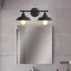 Wall Lamp Industrial Sconces Fixtures Lighting Shade 2 Head Garage Porch Bathroom Vanity Office