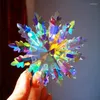 Ljuskrona kristall 2022 sn￶flinga bil h￤ngande juldekorationer glas bakspegel pendelle interi￶r tillbeh￶r diy solf￥ngare