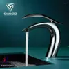 Bathroom Sink Faucets Modern Luxury Brass Low Style Faucet High Quality Artistic Design Copper Basin Tap Cold 1 Hole Lavabo