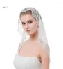 Bridal Veils Elegant Lace Short Wedding With Comb Real Pos Veil For Bride Accessories