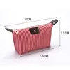 Cosmetic Bags Bag Mini Storage Stripes Multicolor Waterproof Travel Toiletry Organizer Makeup Lipstick Pouch Women Fashion