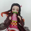 Dekompressionsleksak Demon Slayer Kamado Anime Figur Kamado Nezuko PVC Action Figur Toy Kimetsu No Yaiba Statue Vuxen Collectible Model Doll