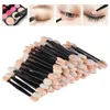 Makeup Brushes 5/30/50/100Pcs Disposable Eyeshadow Brush Make Up Dual Sided Sponge Nylon Sets Eye Shadow For Cosmetic Applicator