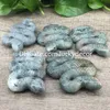 Mini Purple Pink Flash Labradorite Snake Carving Decor Natural Protective Fertility Transformation Rainbow Spectrolite Crystal Gemstone Spirit Animal Totem