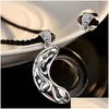 Pendant Necklaces Heaven Officials Blessing Couple Moonlight Necklace For Lovers Friendship Jewelry Valentines Day Collier Drop Deli Dhxhv