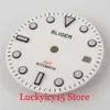 Repair Tools & Kits White 31 3mm Automatic Watch Dial Fit GMT MINGZHU 3804 Movement Luminoous Marks271Y