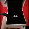 Anillos de boda Real 925 Sterling Sier Cz Diamond Ring con Logo Caja original Fit Pandora Style 18K Gold Compromiso Joyería para mujeres Dh5Og